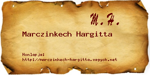 Marczinkech Hargitta névjegykártya